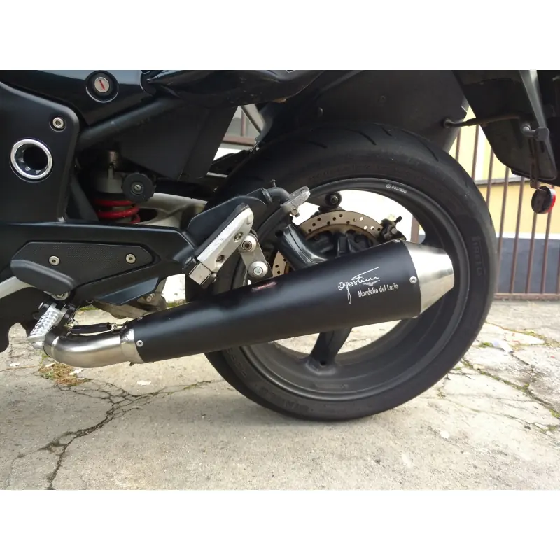 Agostini AMNO1220N schwarz eloxiert für Moto Guzzi Norge