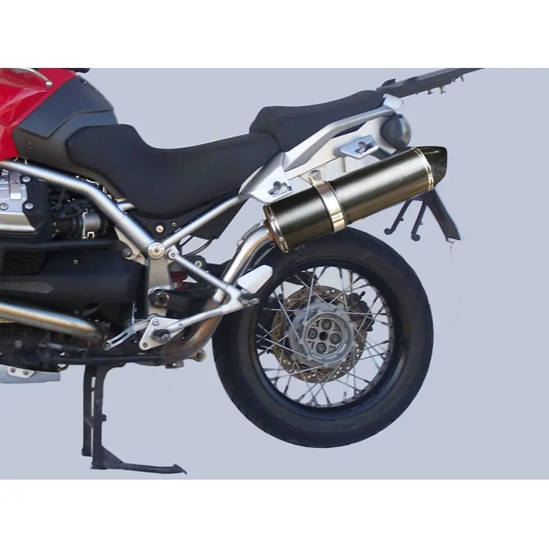 Agostini AMST1221NCC schwarz eloxiert für Moto Guzzi Stelvio 1200