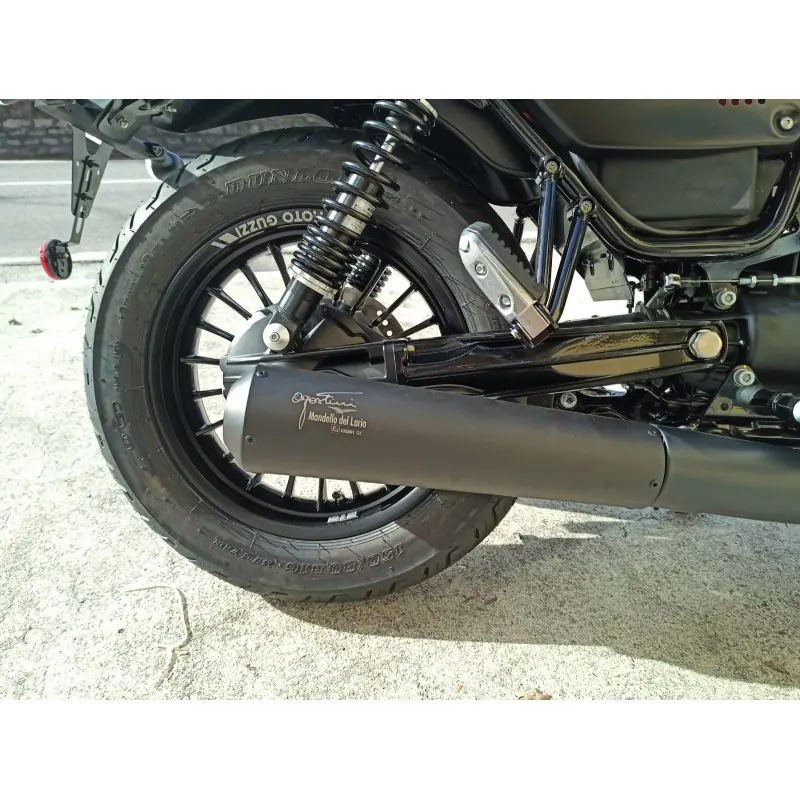 Agostini AMV9SPVN schwarz pulverbeschichtet für Moto Guzzi V9